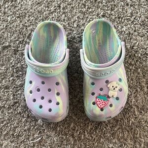 CROCS Kids' Multicolor Clogs with Bear and Strawberry